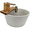 Show in main carousel: Lifegard Quiet One 100 Pump Bamboo Fountain with Plant Holder Rock Stream, Stone White Pot, 18-in base slide 3 of 5
