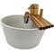 Show in main carousel: Lifegard Quiet One 100 Pump Bamboo Fountain with Plant Holder Rock Stream, Stone White Pot, 18-in base slide 4 of 5