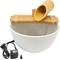 Show in main carousel: Lifegard Quiet One 100 Pump Bamboo Fountain with Plant Holder, Stone White Pot, 12-in base slide 1 of 4