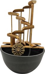 Lifegard Quiet One 100 Pump Bamboo Money Fountain with Plant Holder, 12-in base, Charcoal Grey Pot slide 2 of 5