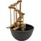 Show in main carousel: Lifegard Quiet One 100 Pump Bamboo Money Fountain with Plant Holder, 12-in base, Charcoal Grey Pot slide 3 of 5