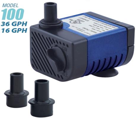 Show full view: Lifegard Quiet One 100 Pump Bamboo Rocking Fountain, Charcoal Grey Pot, 8-in base slide 4 of 5