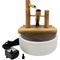 Show in main carousel: Lifegard Quiet One 100 Pump Bamboo Rocking Fountain, Stone White Pot, 8-in base slide 1 of 5