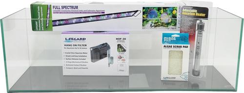 Show full view: Lifegard Clear Glass Bookshelf Aquarium with HOF-3 Filter, 6-mm, 16-gal slide 9 of 9