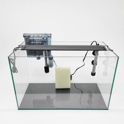 Show full view: Lifegard Clear Glass Rimless Aquarium with HOF-2 Hang On Filter, 5-mm, 10-gal slide 8 of 10