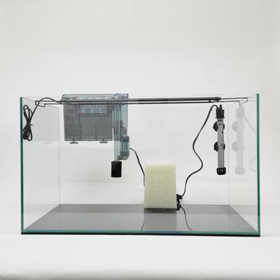 Show full view: Lifegard Clear Glass Rimless Aquarium with HOF-3 Hang On Filter, 5-mm, 15-gal slide 2 of 9