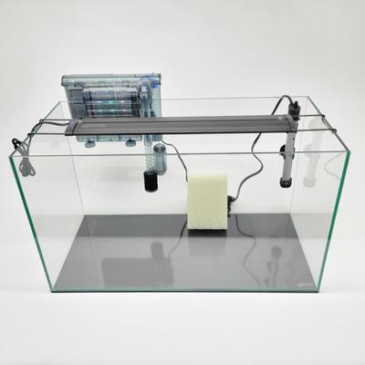 Show full view: Lifegard Clear Glass Rimless Aquarium with HOF-3 Hang On Filter, 5-mm, 15-gal slide 7 of 9