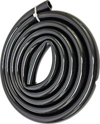 Lifegard Coil Flexible Tubing, Black, 1-in, 10-in