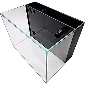 Lifegard CRYSTAL Beveled Edge Low Iron Aquarium with Built in Back Filter, 5-mm, 4-gal