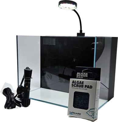 Show full view: Lifegard CRYSTAL Beveled Edge Low Iron Aquarium with Built in Back Filter, 5-mm, 4-gal slide 5 of 9