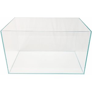 Lifegard CRYSTAL Beveled Edge Low Iron Rimless Aquarium with HOF-1 Hang On Filter, 5-mm, 5-gal