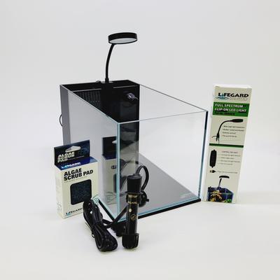 Show full view: Lifegard CRYSTAL Peninsula Beveled Edge Low Iron Aquarium with Built in Side Filter, 5-mm, 3.8-gal slide 1 of 8