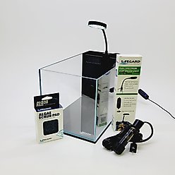 Lifegard CRYSTAL Peninsula Beveled Edge Low Iron Aquarium with Built in Side Filter, 5-mm, 3.8-gal slide 2 of 8