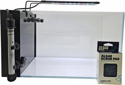 Lifegard CRYSTAL Peninsula Beveled Edge Low Iron Aquarium with Built in Side Filter, 5-mm, 7-gal