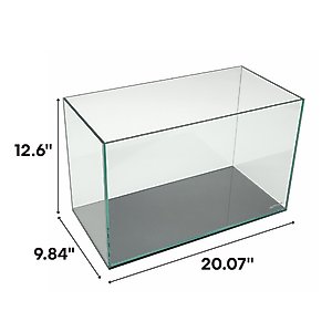 Lifegard Long Clear Glass Bookshelf Aquarium, 5-mm, 10-gal