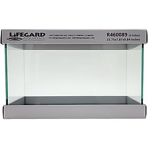 Lifegard Long Clear Glass Bookshelf Aquarium, 6-mm, 20-gal