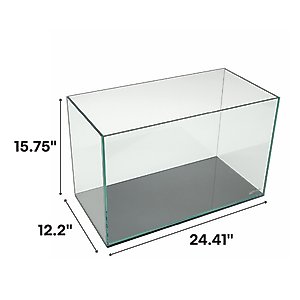 Lifegard Long Clear Glass Bookshelf Aquarium, 6-mm, 20-gal