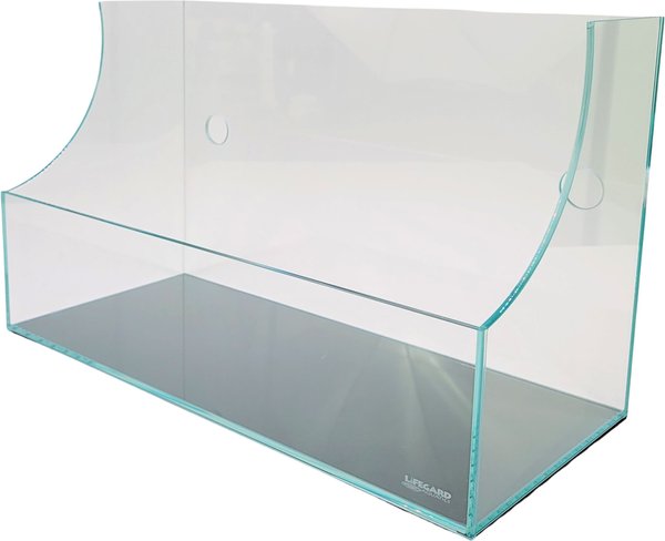 Lifegard Long Ultra Clear Low Iron Bookshelf Fish Aquarium Kit
