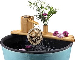 Lifegard Plant Holder Rock Stream Bamboo Fish Aquarium Lifegard & Quiet One Pump, Large