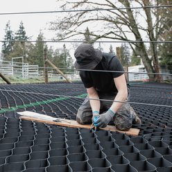 Lighthoof Equine Mud Management Panel Horse Stable Ground Treatment, 12-ft long, 6-ft wide, Black/Green slide 2 of 5