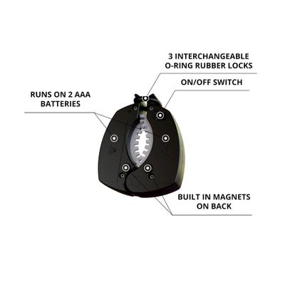 Show full view: Lightvise Universal Super Bright LED Clamp-On Leash, Collar & Harness Flashlight, Black slide 9 of 12