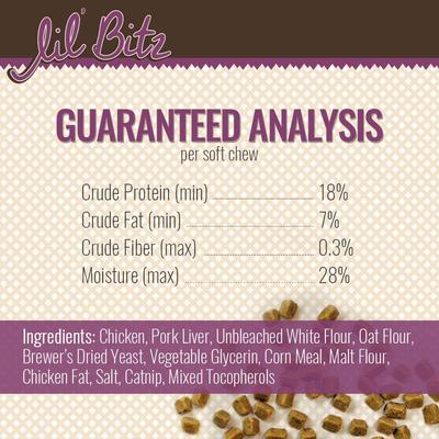 Show full view: Lil' Bitz Chicken & Liver Cat Treats, 3-oz bag, bundle of 6 slide 7 of 10