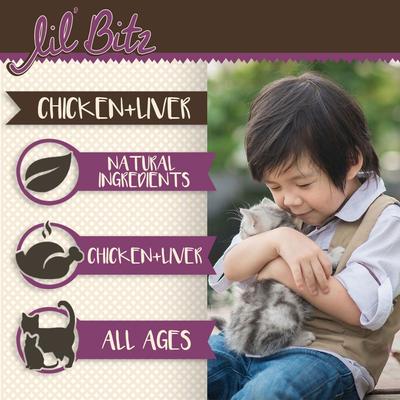 Show full view: Lil' Bitz Chicken & Liver Cat Treats, 3-oz bag slide 4 of 10