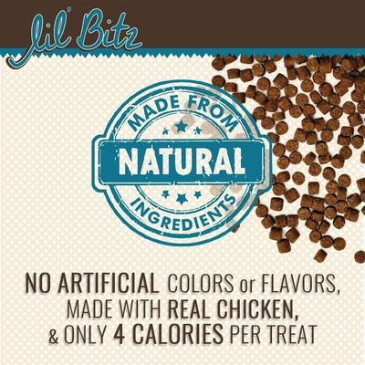 Show full view: Lil' Bitz Flame Roasted Chicken Grain-Free Training Dog Treats, 4-oz bag slide 5 of 10