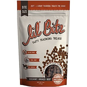 Lil' Bitz Hickory Smoked Beef Training Dog Treats, 4-oz bag