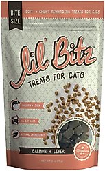 Lil' Bitz Salmon & Liver Cat Treats, 3-oz bag