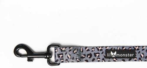 Show full view: Lil Monster Pets Comfort Dog Leash, Gray Leopard slide 2 of 3