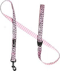 Lil Monster Pets Comfort Dog Leash, Pink Leopard