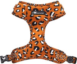 Lil Monster Pets Neoprene Adjustable Dog Harness, Burnt Orange Leopard, X-Small