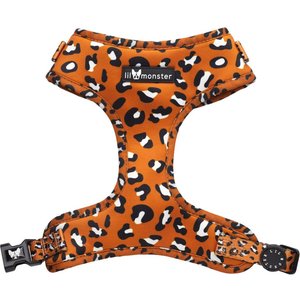 Lil Monster Pets Neoprene Adjustable Dog Harness, Burnt Orange Leopard, X-Small