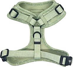 Lil Monster Pets Neoprene Adjustable Dog Harness, Green Faces, Large slide 2 of 2