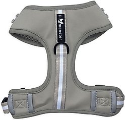 Lil Monster Pets Neoprene Adjustable Dog Harness, Grey Stripe, Medium slide 1 of 3