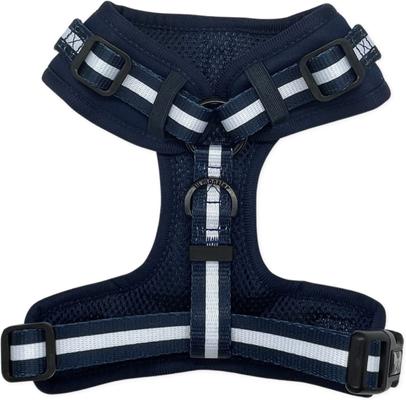 Show full view: Lil Monster Pets Neoprene Adjustable Dog Harness, Navy Stripe, X-Large slide 3 of 5