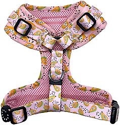 Lil Monster Pets Neoprene Adjustable Dog Harness, Pink Pupaya, Large slide 2 of 2