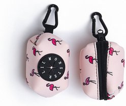 Lil Monster Pets Neoprene Dog Poop Bag Holder, Flamingo slide 2 of 3