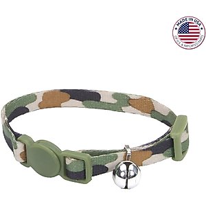 Li'l Pals Adjustable Breakaway Kitten Collar, 6 - 8 in, Light Camouflage