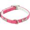 Show in main carousel: Li'l Pals B'Dazzled Bone Nylon Reflective Standard Dog Collar, Pink, Petite Small: 8 to 10-in neck, 3/8-in wide slide 1 of 1