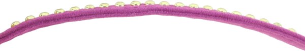 Show full view: Li'l Pals B'Dazzled Velvet Nylon Standard Dog Collar, Orchid, Petite Small: 8 to 10-in neck, 3/8-in wide slide 7 of 7