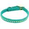 Show in main carousel: Li'l Pals B'Dazzled Velvet Nylon Standard Dog Collar, Teal, Petite Small: 8 to 10-in neck, 3/8-in wide slide 1 of 6