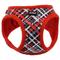 Show in main carousel: Li'l Pals Canvas Step In Back Clip Dog Harness, Red & Grey Plaid, 8 to 10-in chest slide 1 of 6