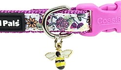 Li'l Pals Charming Ribbon Overlay Nylon Standard Dog Collar, Li'l Bumble Bees, Petite X-Small: 6 to 8-in neck, 3/8-in wide slide 2 of 5