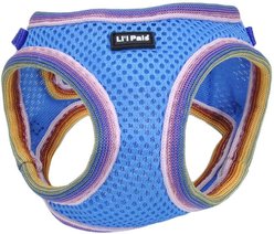 Li'l Pals Comfort Mesh Step In Back Clip Dog Harness, Blue Lagoon, 10 to 12-in chest