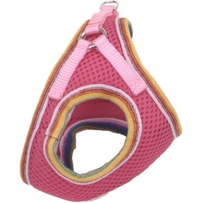 Li'l Pals Li'l Pals Comfort Mesh Step In Back Clip Dog Harness, Bright Pink, 8 to 10-in chest