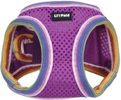 Li'l Pals Comfort Mesh Step In Back Clip Dog Harness, Orchid, 8 to 10-in chest