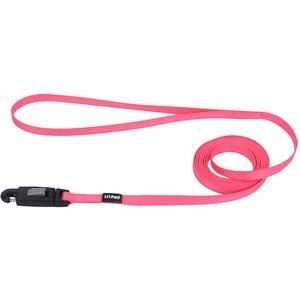 Li'l Pals E-Z Snap Dog Leash, Neon Pink, 6-ft long, 3/8-in wide