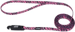Li'l Pals E-Z Snap Patterned Dog Leash, Zebra Pink, 6-ft long, 3/8-in wide